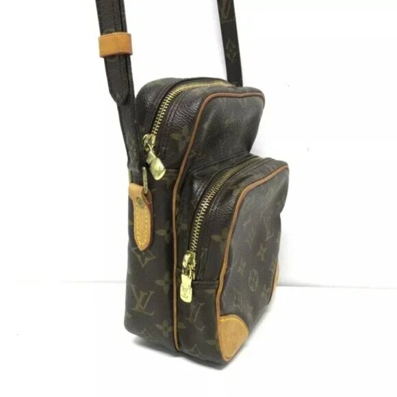 100% Authentic LOUIS VUITTON Amazone Brown Monogram Shoulder Bag -338-060824 - Picture 3 of 12